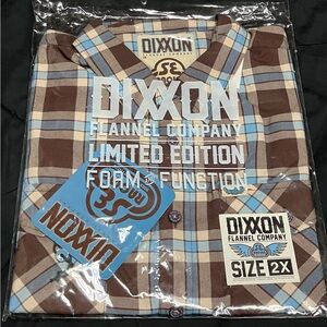 New DIXXON SE Bikes Retro Racing Flannel Mens 2X BNIB